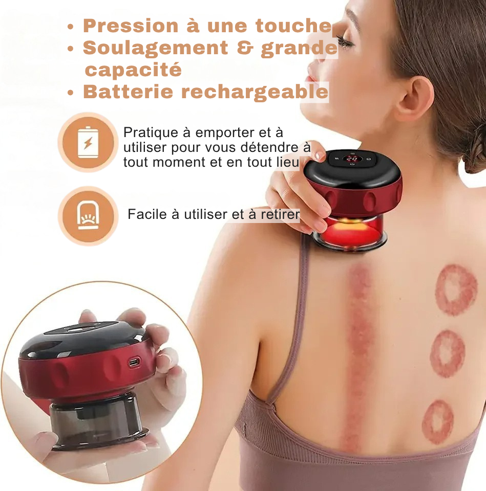 Masseur intelligent rechargeable (Thérapie par ventouses)