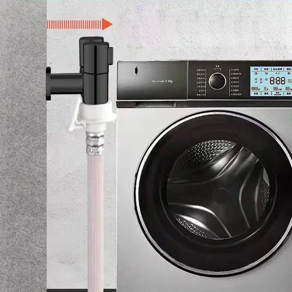 Vanne D'angle G1/2 Double Commande – 1 Entrée 2 Sorties Pour Machine à Laver, Bidet