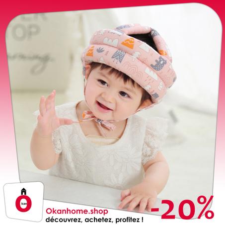 Joli casque de Sécurité Réglable en Coton pour Enfants