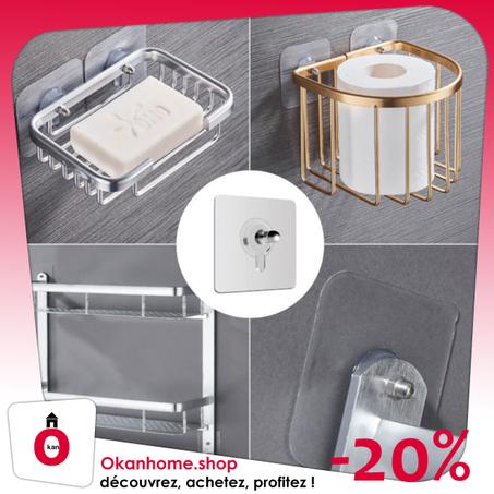 Crochets À Vis Mural Sans Perforation Multifonction Mobile Sans Traces Pour Cuisine Et Salle De Bain