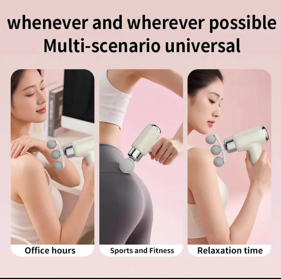 Pistolet de Massage Électrique Portable – Usage Multi-Scénarios