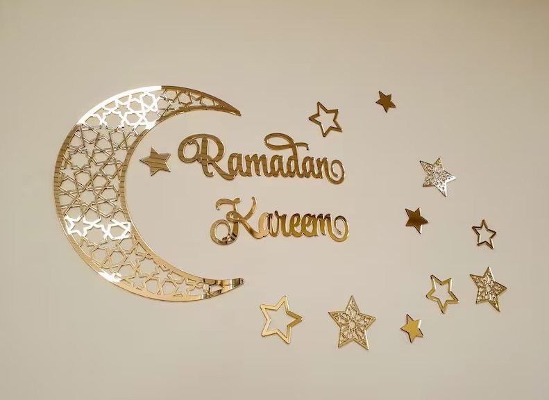 EID Décor Eid Décoration Ramadan Lune Ramadan Moubarak