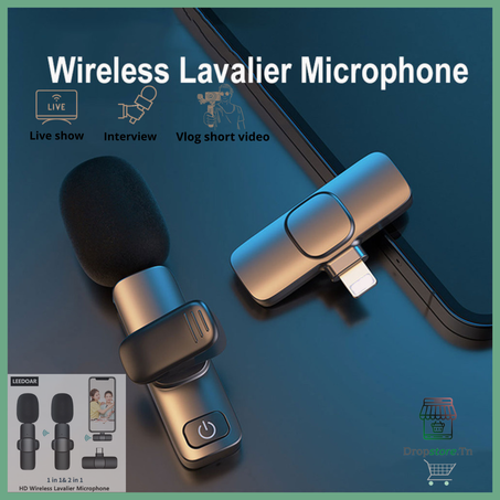 K8 Microphone sans fil pour smartphones