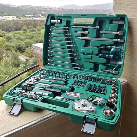 مجموعة أدوات CR-V متكونة من 121 قطعة مصنوعة من Chrom vanadium 💪