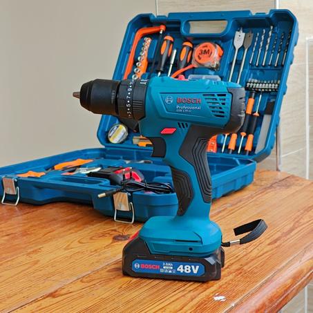 حقيبة مفك البراغي مع بطاريتين ليثيوم 48v 👑