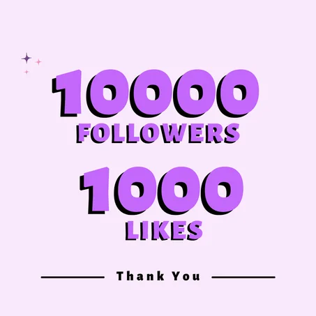 10k Followers and 1k Likes Guaranteed