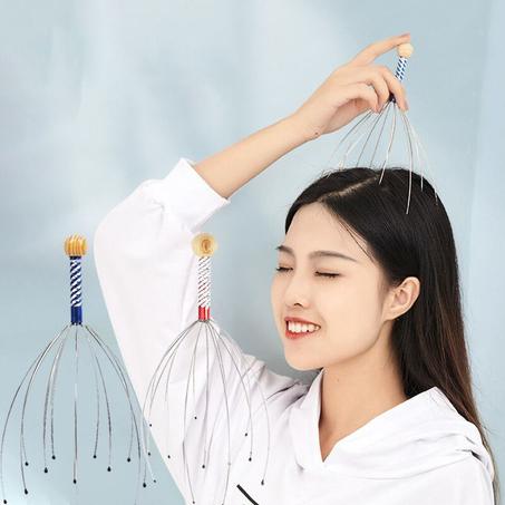 جهاز تدليك رأس وخدوش وفروة الرأس بتقنية أداة مثالية لتدليك الشعر والراحة العميقة