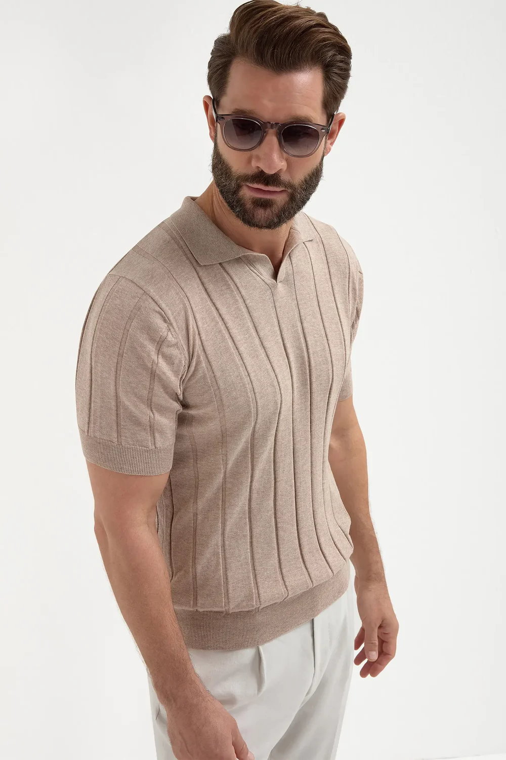 The Amalfi Ribbed Knit Polo