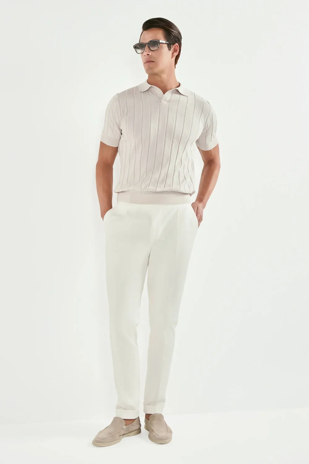 The Amalfi Ribbed Knit Polo