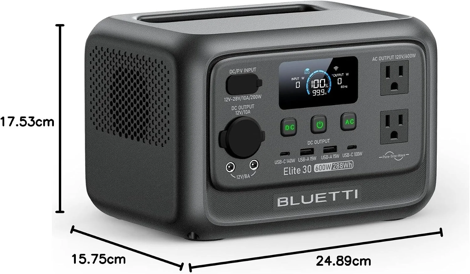 BLUETTI Solar Generator Portable Power Station LiFePO4