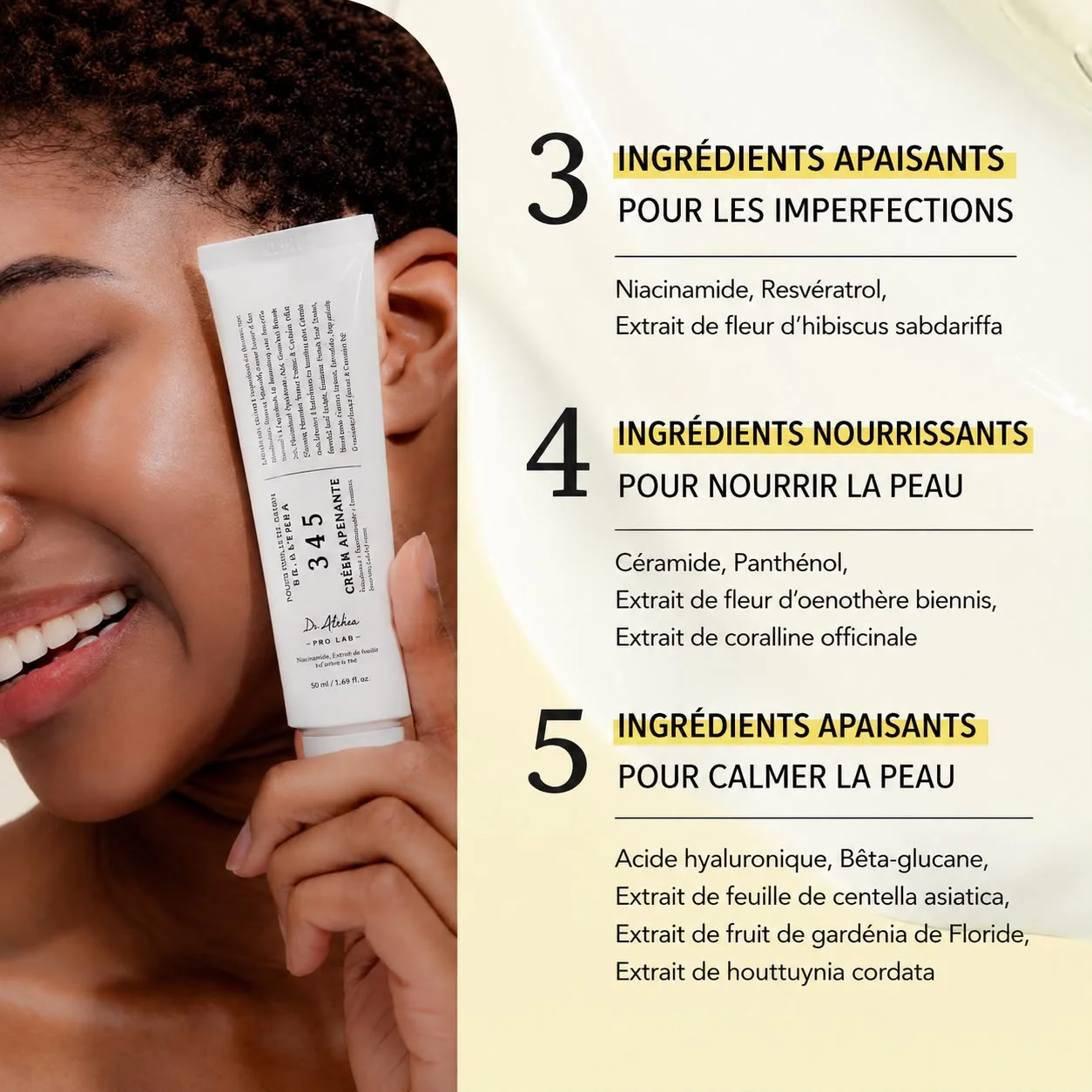 DR. ALTHEA 345 RELIEF CREAM – 50 ML  Apaise • Hydrate • Renforce la barrière cutanée