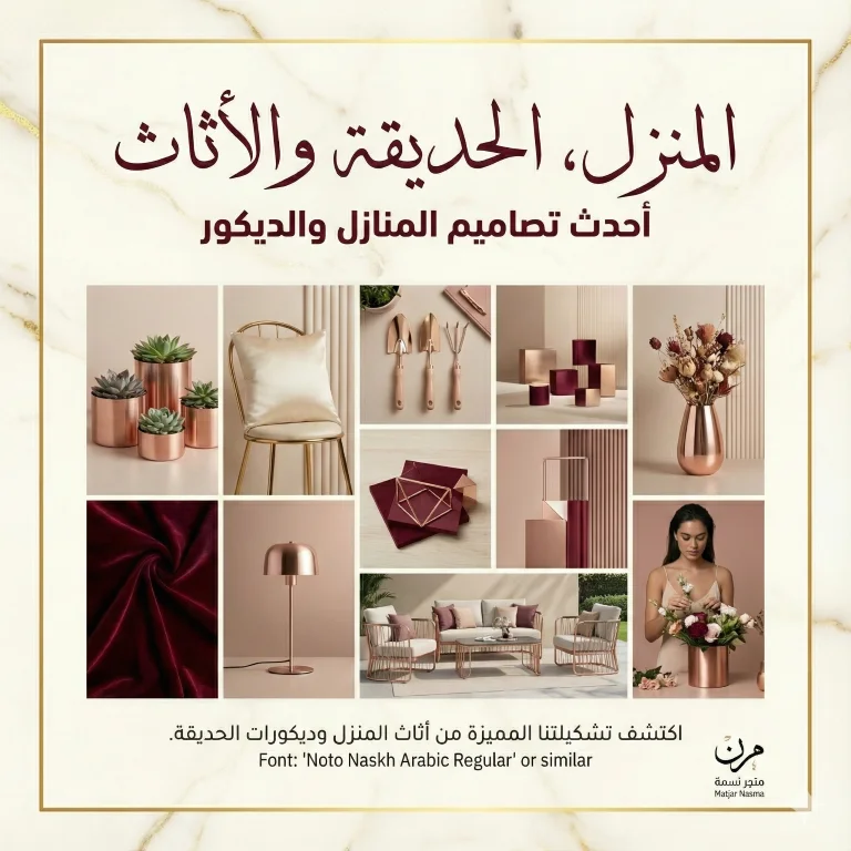 المنزل، الحديقة والأثاث