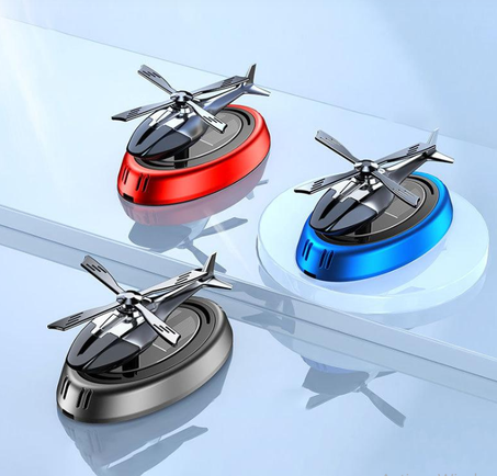 Rafraîchisseur d'air pour hélicoptère à énergie solaire Parfum pour tableau de bord de voiture