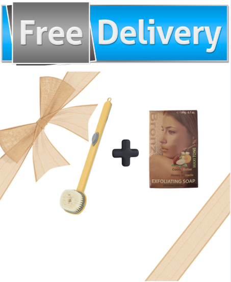 Brosse de bain liquide à long manche + Le SAVON en cadeau