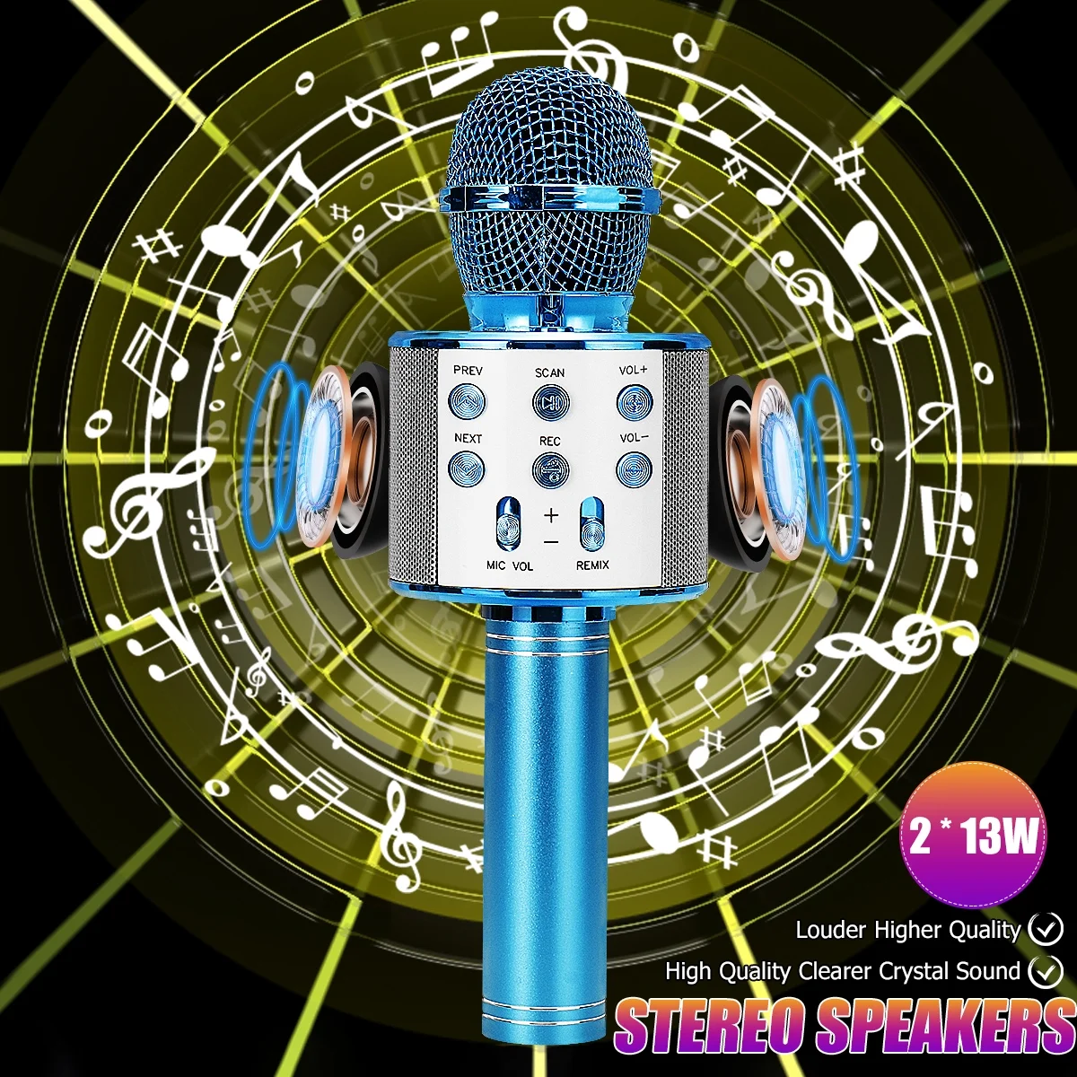 MICROPHONE 858 AVEC HAUT PARLEUR