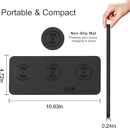 CHARGEUR SANS FIL POUR 3  SMART PHONE