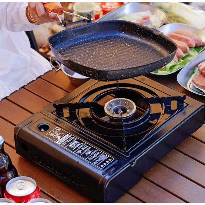 Ginllary Réchaud à gaz portable idéal pour les voyages et le camping