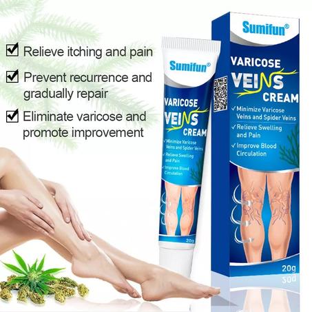Crème Varicose Veins - Soulagement Rapide et Efficace des Varices