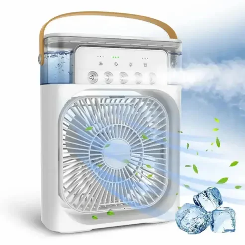 المكيف المحمول الذكي (تكييف + ترطيب + معطر جو) مع إضاءة LED مريحة