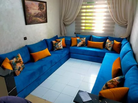 صالون مغربي فاخر - راحة وأناقة بألوان زاهية