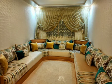 صالون مغربي تقليدي بلمسة عصرية