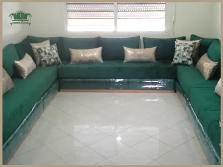 صالون مغربي أنيق  – الأناقة والراحة في منزلك