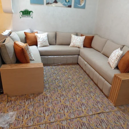 صالون عصري بالأناقة والراحة اللي كتستاهلها دارك