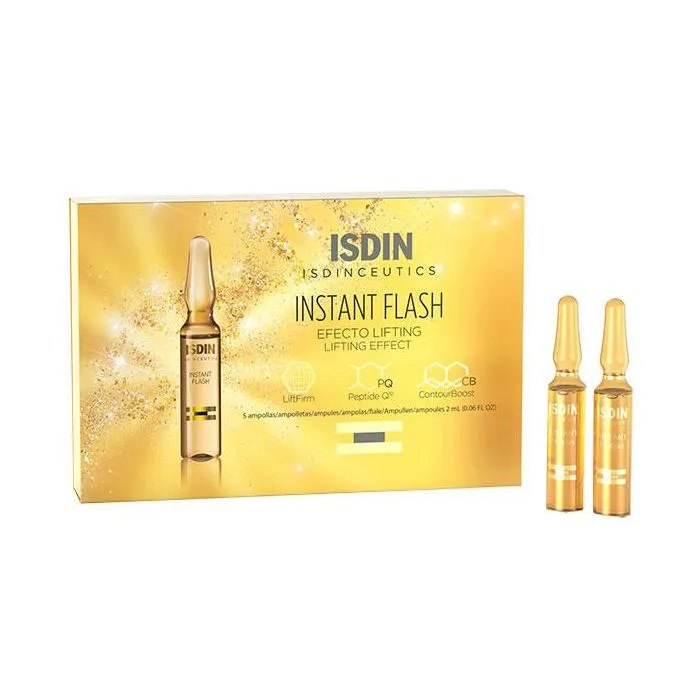 Isdin Isdinceutics Instant Flash Sérum Éclat Effet Lifting Instantané Ampoules – 5x2ml