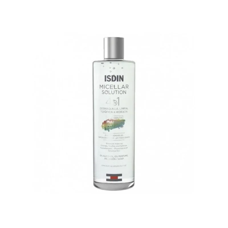Isdin Solution Micellaire 4en1 Démaquille, Nettoie, Tonifie & Hydrate – 400ml
