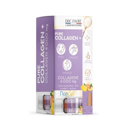 Eric Favre Pure Collagen+ Saveur Pêche Citron Ampoules – 10x15ml