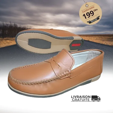 R333 Mocassin Cuir