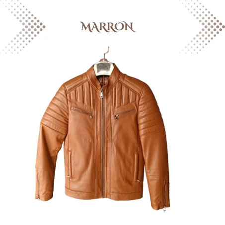 R01 Jacket Cuir MARRON