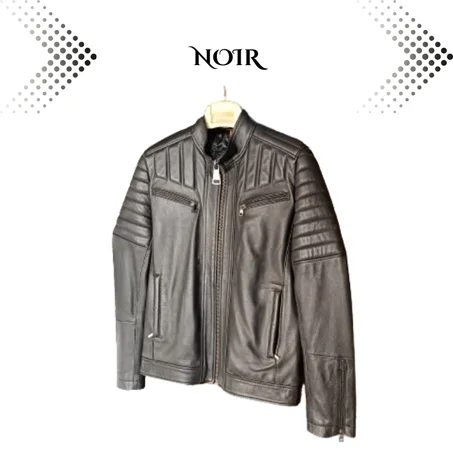 R01 Jacket Cuir NOIR