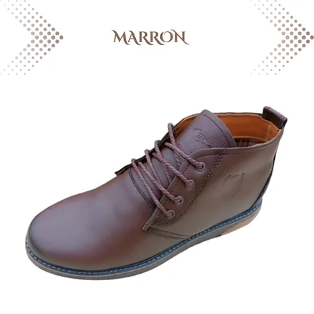 R607 Chaussure Cuir MARRON