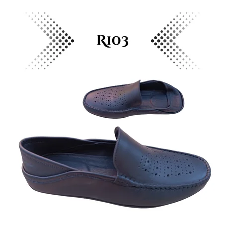 R103 mocassin Cuir