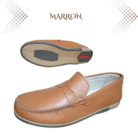 R333 Mocassin Cuir MARRON