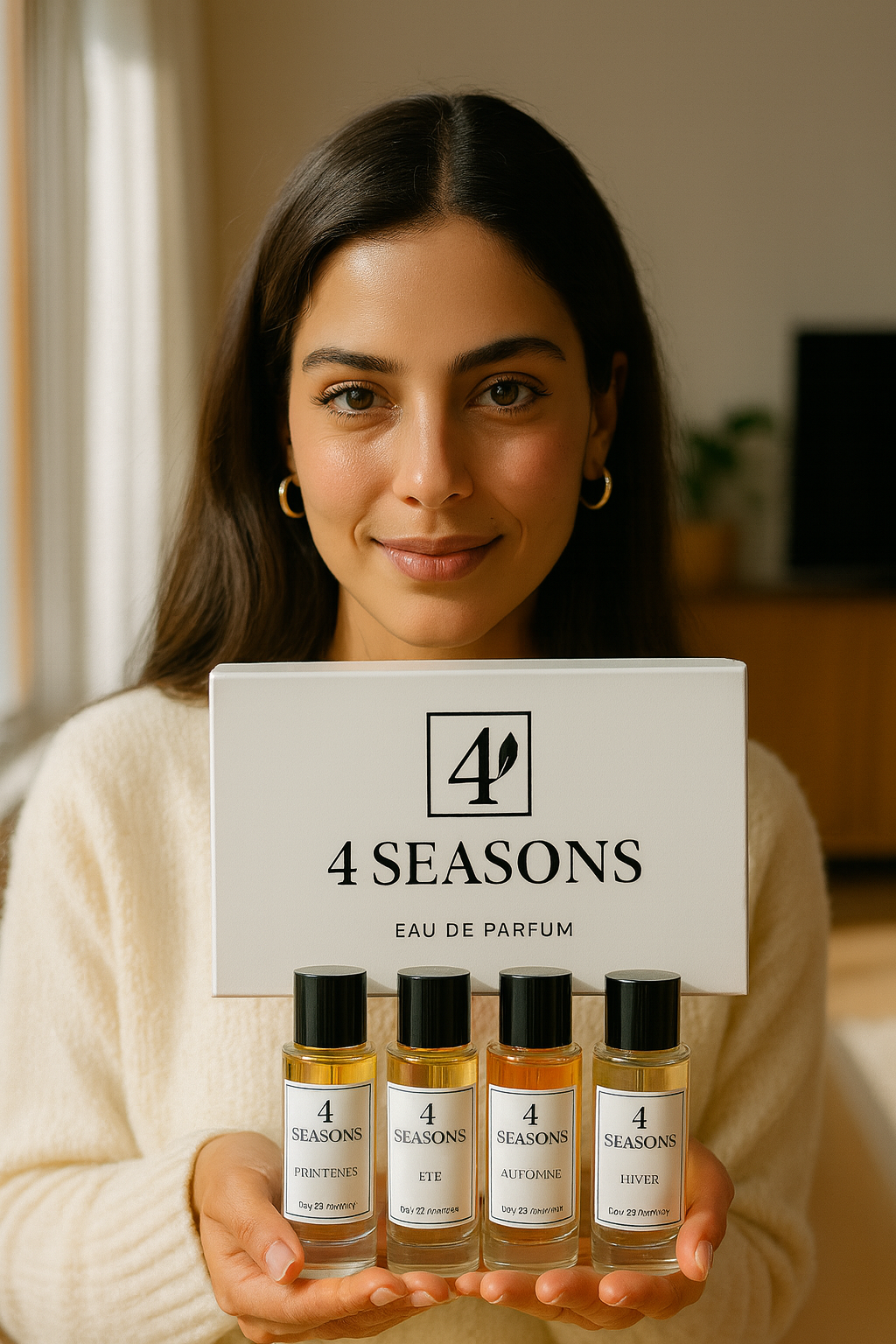 4 flacons (30ml chacun) représentant chaque saison