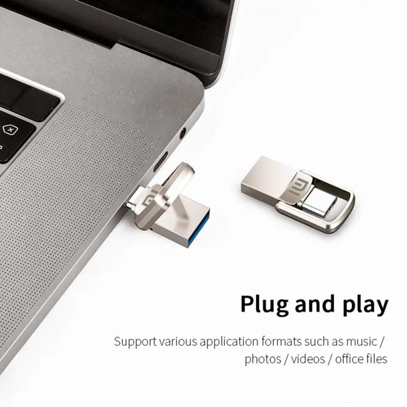 Lenovo-Clé USB 3.0 Type C, 2 To, 1 To, 512 Go, 256 Go, 128 Go, U
