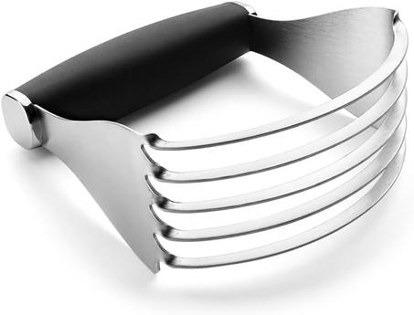 Spring Chef Herramienta de corte de repostería XL de acero inoxidable para hornear, licuadora de masa resistente, herramienta de corte de mantequilla y masa con cuchillas afiladas, licuadora 