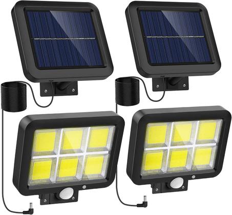 LED SOLAIRE 100 WATT 2 piece مصباح ليد الطاقة الشمسية