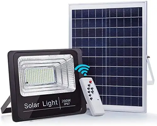 Solar Projecteur Energie Solaire   200 مصباح الطاقة الشمسية  W