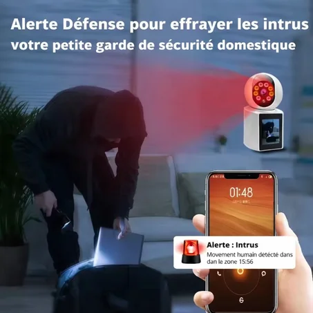 📹 Caméra Intelligente HD avec Écran & Appel Vocal Bidirection