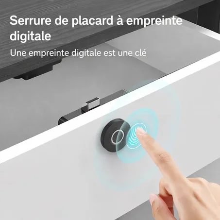 🔐 Serrure à Empreinte Digitale pour Tiroirs & Placards