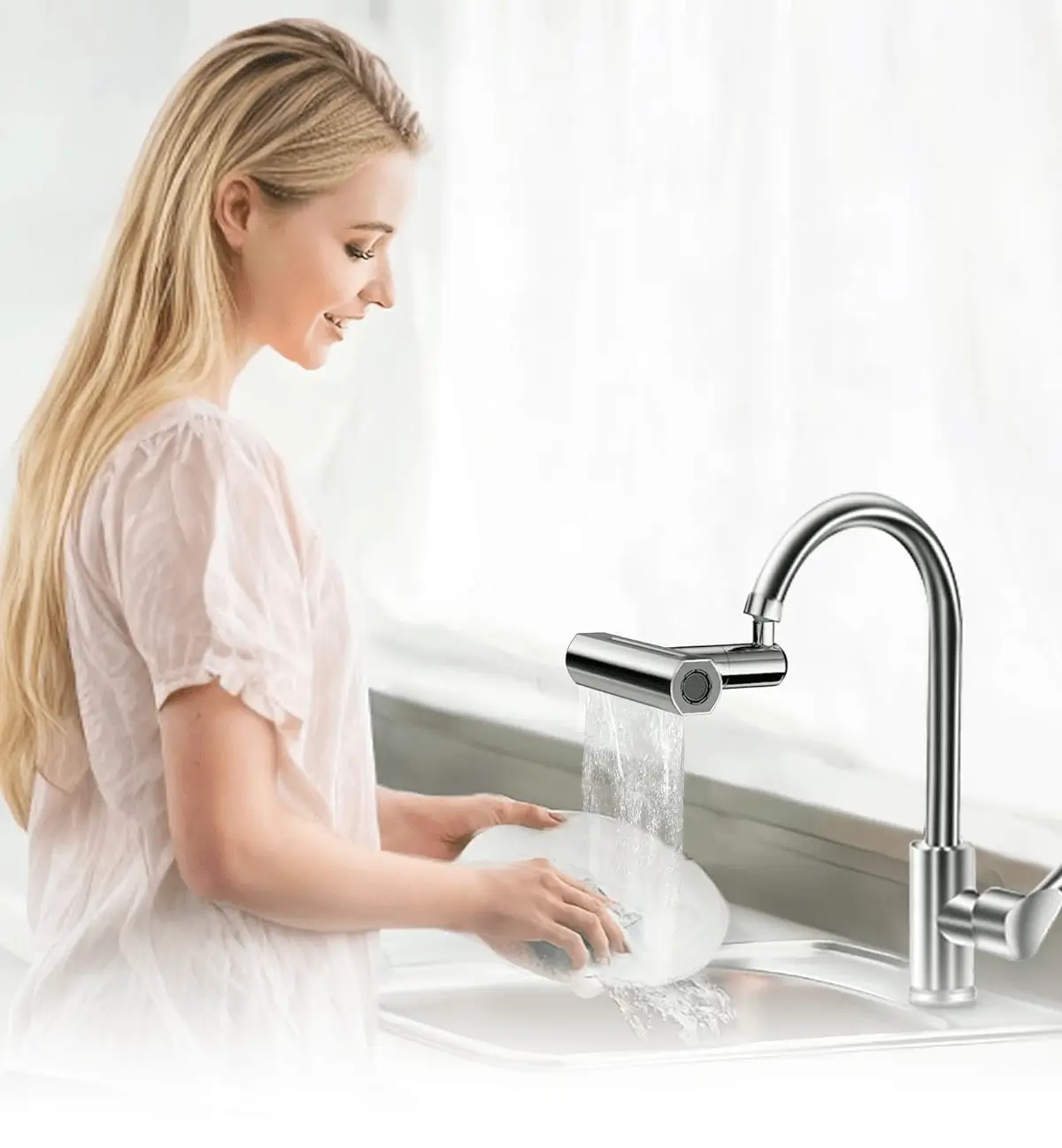 الصنبور الدوّار باربعة أوضاع