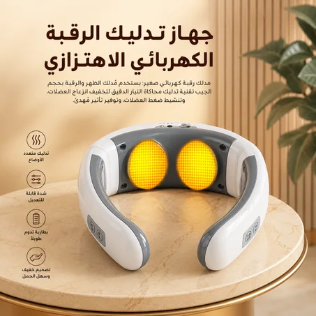 جهاز تدليك الرقبة الكهربائي الاهتزازي | راحة واسترخاء في ليبيا