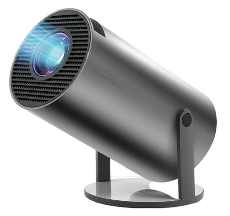 جهاز عرض LED تلقائي لتصحيح الانحراف الأفقي بدوران 180 درجة صغير محمول بشاشة 4K 1080 FHD 5G بكسل وتقنية واي فاي 6 وبلوتوث 5.0 واندرويد 11 ودعم 8000 لومن للجوال