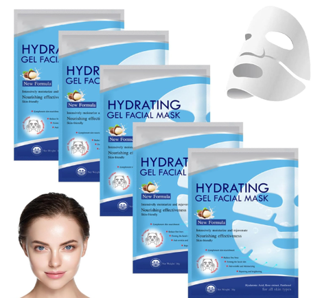 كاستويف قناع الكولاجين العميق الليلي من 5 قطع، قناع هيدروجيل مرطب طوال الليل، يقلل المسام، يبطئ شيخوخة البشرة، يحسن مرونة البشرة، مناسب لجميع انواع البشرة