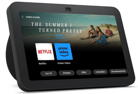 جهاز Echo Show 8 | الجيل الثالث (إصدار 2023) بشاشة لمس ذكية عالية الدقة وصوت مكاني وموزّع المنزل الذكي مع أليكسا