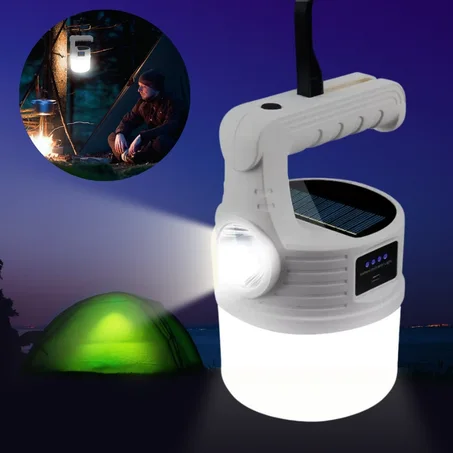 Lampe LED multifonction 3 en 1 - Camping - toutes activités.
