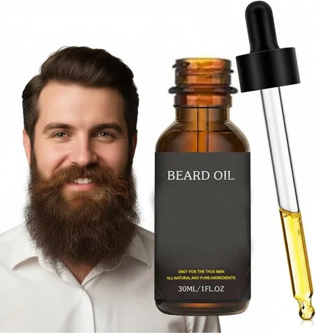 زيت للحية للشعر الجاف لترطيب وتقوية وتعزيز نمو شعر الوجه برائحة الشاي الاخضر